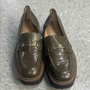 Sam Edelman Grey Green Lug Soled Loafer SZ 9.5